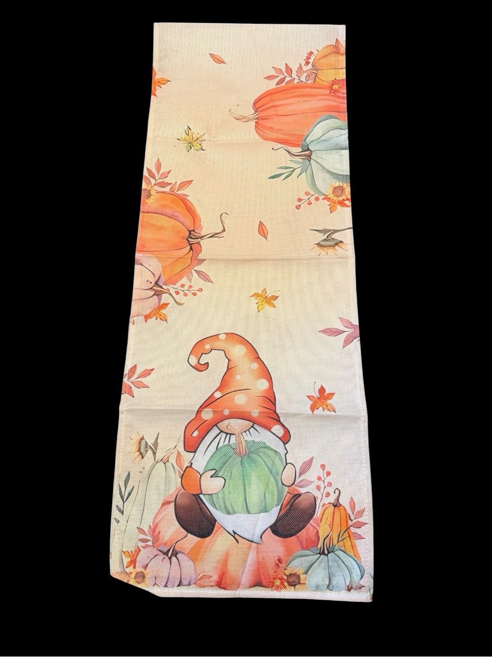 Fall Gnome Table Runner – Autumn Pumpkin & Leaves Decor new - Picture 3 of 3